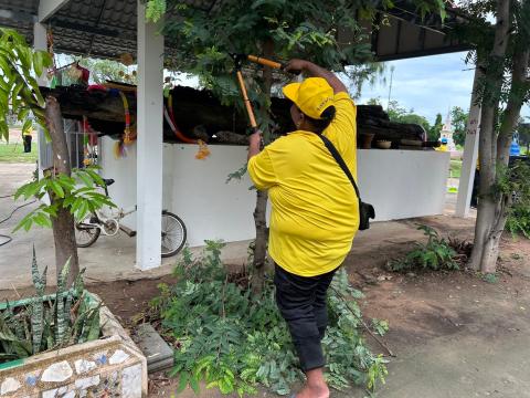 โครงการรวมพลังจิตอาสา Big Cleaning Day ใส่ใจสิ่งแวดล้อม สร้างสภาพแวดล้อมที่ดีให้กับชุมชน "กิจกรรม Big Cleaning Day วัด ประชา รัฐ สร้างสุข" ประจำปี พ.ศ.2567