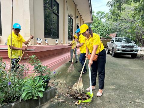 โครงการรวมพลังจิตอาสา Big Cleaning Day ใส่ใจสิ่งแวดล้อม สร้างสภาพแวดล้อมที่ดีให้กับชุมชน "กิจกรรม Big Cleaning Day วัด ประชา รัฐ สร้างสุข" ประจำปี พ.ศ.2567