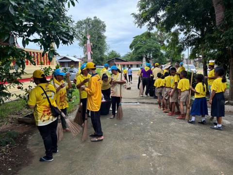 โครงการรวมพลังจิตอาสา Big Cleaning Day ใส่ใจสิ่งแวดล้อม สร้างสภาพแวดล้อมที่ดีให้กับชุมชน "กิจกรรม Big Cleaning Day วัด ประชา รัฐ สร้างสุข" ประจำปี พ.ศ.2567