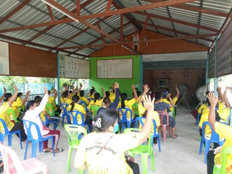 ประชุมประชาคมแผนป้องกันไข้เลือดออกตำบลบ้านยาง อำเภอพุทไธสง จังหว