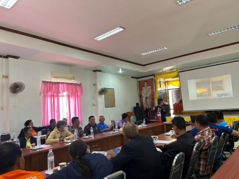 การอบรมให้ความรู้ในการป้องกันไฟป่าและฝุ่นละออง PM 2.5 ประจำปี 2568