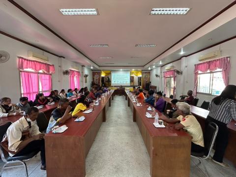 การอบรมให้ความรู้ในการป้องกันไฟป่าและฝุ่นละออง PM 2.5 ประจำปี 2568