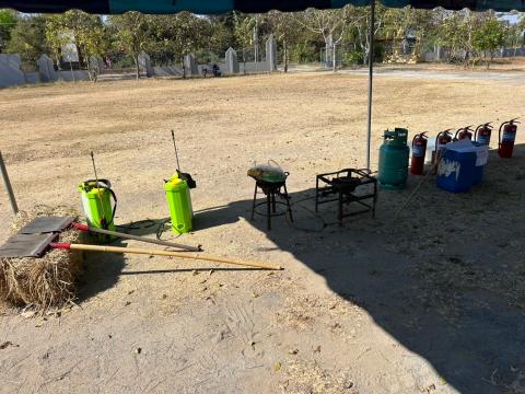 การอบรมให้ความรู้ในการป้องกันไฟป่าและฝุ่นละออง PM 2.5 ประจำปี 2568