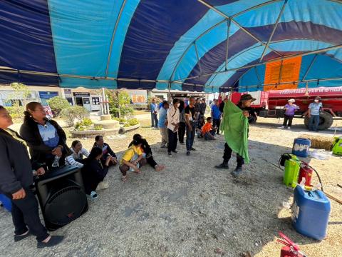 การอบรมให้ความรู้ในการป้องกันไฟป่าและฝุ่นละออง PM 2.5 ประจำปี 2568