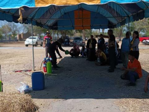 การอบรมให้ความรู้ในการป้องกันไฟป่าและฝุ่นละออง PM 2.5 ประจำปี 2568