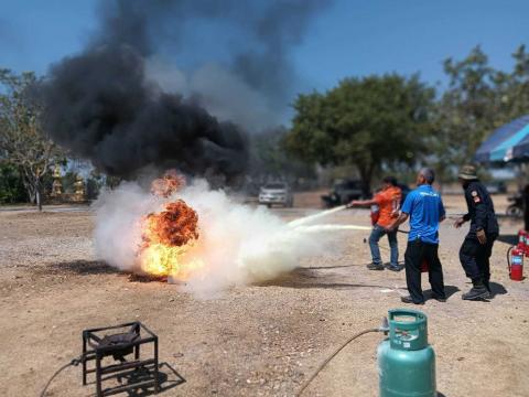 การอบรมให้ความรู้ในการป้องกันไฟป่าและฝุ่นละออง PM 2.5 ประจำปี 2568