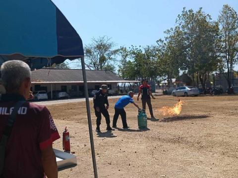 การอบรมให้ความรู้ในการป้องกันไฟป่าและฝุ่นละออง PM 2.5 ประจำปี 2568