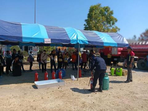 การอบรมให้ความรู้ในการป้องกันไฟป่าและฝุ่นละออง PM 2.5 ประจำปี 2568