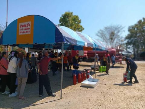 การอบรมให้ความรู้ในการป้องกันไฟป่าและฝุ่นละออง PM 2.5 ประจำปี 2568