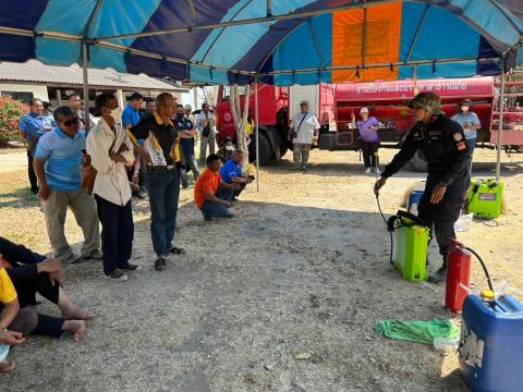 การอบรมให้ความรู้ในการป้องกันไฟป่าและฝุ่นละออง PM 2.5 ประจำปี 2568
