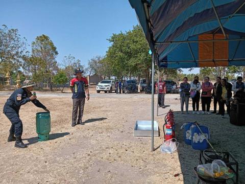 การอบรมให้ความรู้ในการป้องกันไฟป่าและฝุ่นละออง PM 2.5 ประจำปี 2568