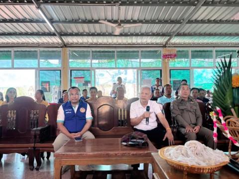 โครงการฟื้นฟูรวมพลังรักศรัทธา แก้ไขปัญหายาเสพติดแบบบูรณาการ อำเภอพุทไธสง จังหวัดบุรีรัมย์ ณ ศาลาการเปรียญวัดสระบัว ตำบลบ้านแวง อำเภอพุทไธสง จังหวัดบุรีรัมย์