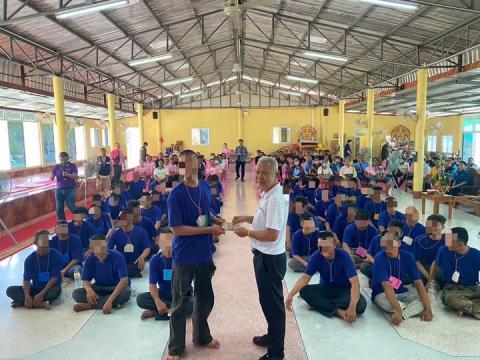 โครงการฟื้นฟูรวมพลังรักศรัทธา แก้ไขปัญหายาเสพติดแบบบูรณาการ อำเภอพุทไธสง จังหวัดบุรีรัมย์ ณ ศาลาการเปรียญวัดสระบัว ตำบลบ้านแวง อำเภอพุทไธสง จังหวัดบุรีรัมย์