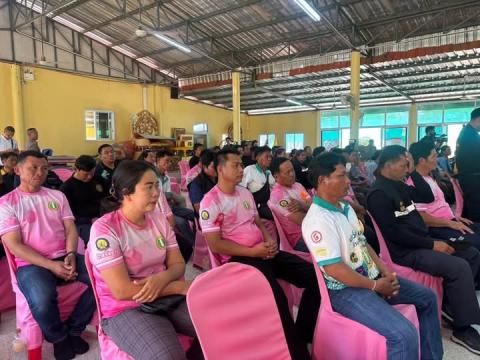 โครงการฟื้นฟูรวมพลังรักศรัทธา แก้ไขปัญหายาเสพติดแบบบูรณาการ อำเภอพุทไธสง จังหวัดบุรีรัมย์ ณ ศาลาการเปรียญวัดสระบัว ตำบลบ้านแวง อำเภอพุทไธสง จังหวัดบุรีรัมย์