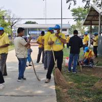 โครงการรวมพลังจิตอาสาฯ ทำความสะอาดบริเวณ อบต.และ ศพด.วัดจินดามณี เนื่องในวันท้องถิ่นไทย