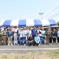 ร่วมซ้อมแผนรับอุบัติเหตุหมู่ ประจำปี 2569 เพื่อเตรียมความพร้อมรับอุบัติเหตุหมู่ในช่วงเทศกาลสงกรานต์ในการป้องกันและลดอุบัติเหตุทางถนน