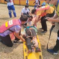 ร่วมซ้อมแผนรับอุบัติเหตุหมู่ ประจำปี 2569 เพื่อเตรียมความพร้อมรับอุบัติเหตุหมู่ในช่วงเทศกาลสงกรานต์ในการป้องกันและลดอุบัติเหตุทางถนน