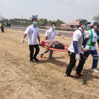 ร่วมซ้อมแผนรับอุบัติเหตุหมู่ ประจำปี 2569 เพื่อเตรียมความพร้อมรับอุบัติเหตุหมู่ในช่วงเทศกาลสงกรานต์ในการป้องกันและลดอุบัติเหตุทางถนน