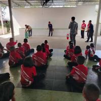 ซ้อมแผนป้องกันภัยโรงเรียนบ้านแคน