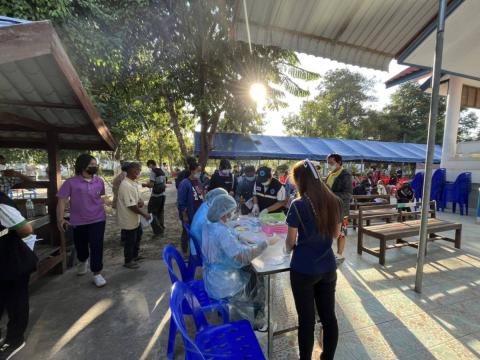 ประชาสัมพันธ์การป้องกันโควิด-19 และรณรงค์การฉีดวัคซีนป้องกันโรคไวรัสโคโรนา